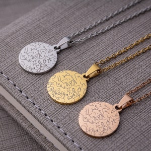 Personalisierte Halskette mit Sternkarte nach Datum - Geschenk für Freundin, Frau, Sie | Jubiläums-, Geburtstags- oder Schmuck für besondere Anlässe, KP.4