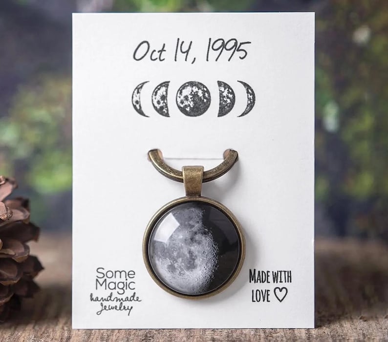 Custom Moon Phase Keychain, Custom Birth Moon, Personalized Key Chain, Personalized Gift For Men, Custom Keychain, Gift For Him