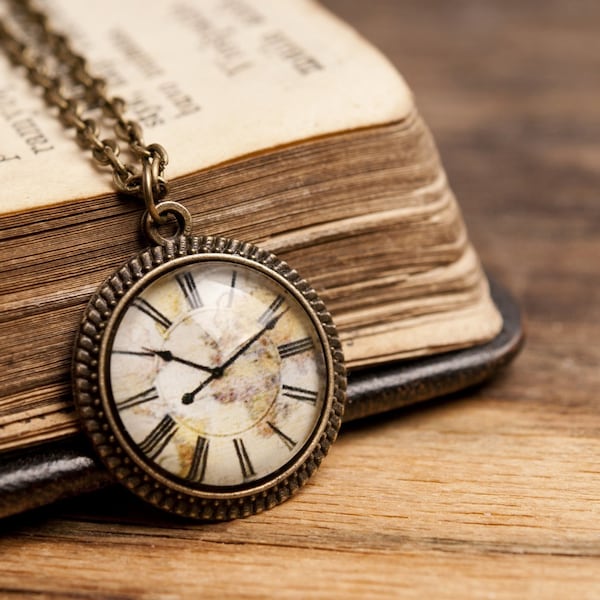 Clock Necklace Etsy