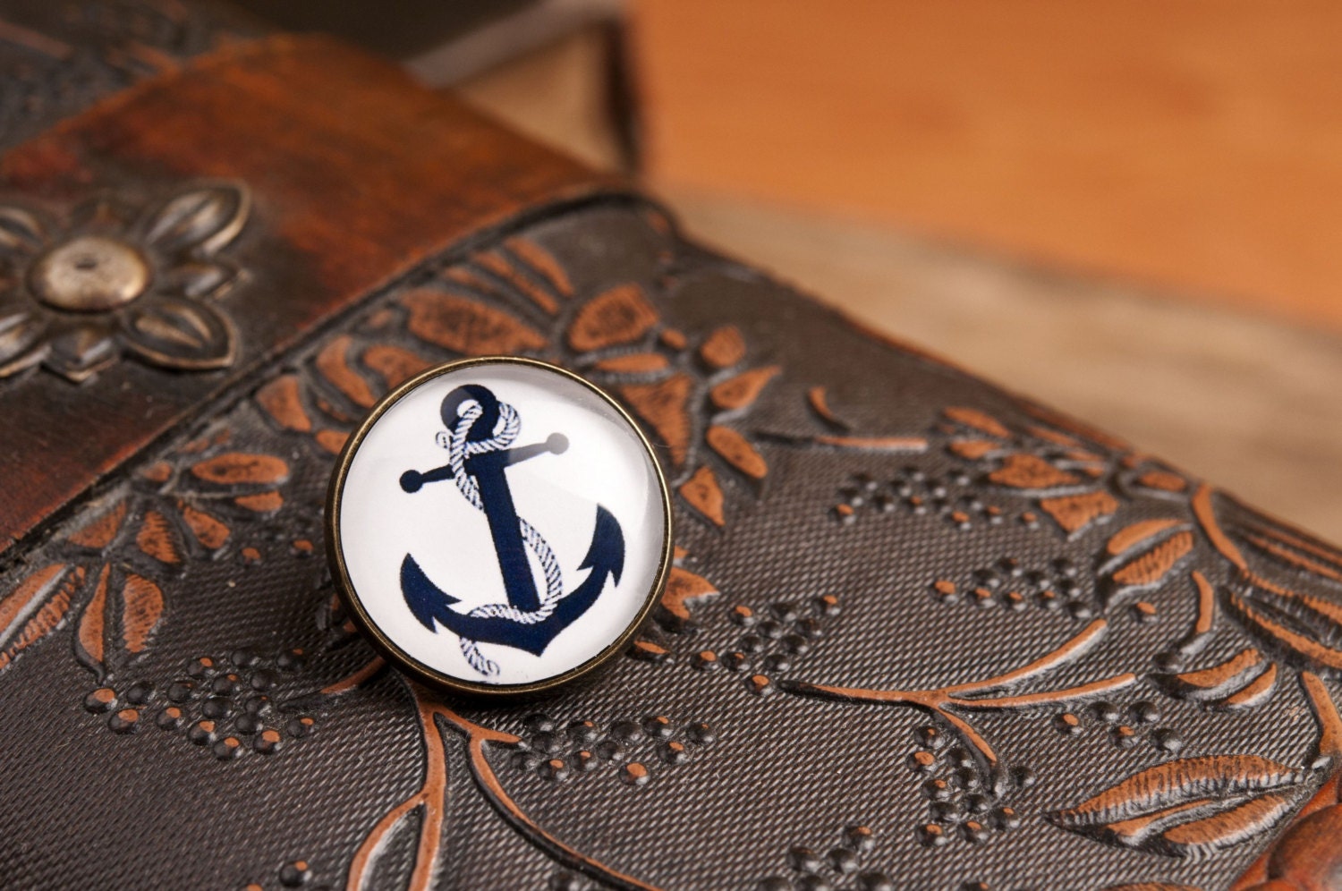 Lapel Pin Anchor Lapel Pin Anchor Pin Anchor Brooch Glass Etsy UK