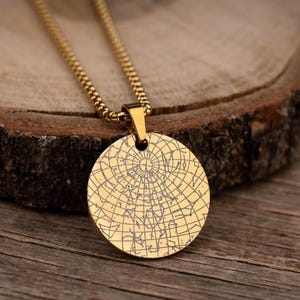Custom Engraved Star Map Necklace, Anniversary Gift For Boyfriend or Girlfriend, Birthday Gift, Personalized Gift For Father, Dad, Mom, RP.2
