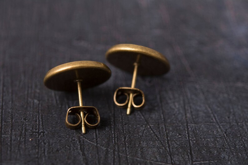 tiny moon earrings