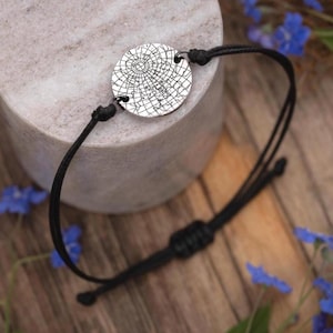 Bracciale con mappa stellare personalizzata per data e luogo, gioielli con mappa stellare personalizzata, regalo di compleanno per uomo, regalo di anniversario per fidanzato, cordino, C.2
