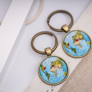Personalized Long Distance Relationship Gift Keychain, Boyfriend Girlfriend Birthday Gift, Gift For Women, Friendship Gift Best Friend Gift