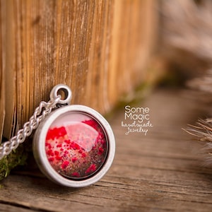 Poppy Field Necklace, Poppy Pendant, Poppy Jewelry, Silver Necklace, Silver Jewelry, Nature, Poppy Necklace, Mum Birthday Gift, KP.1