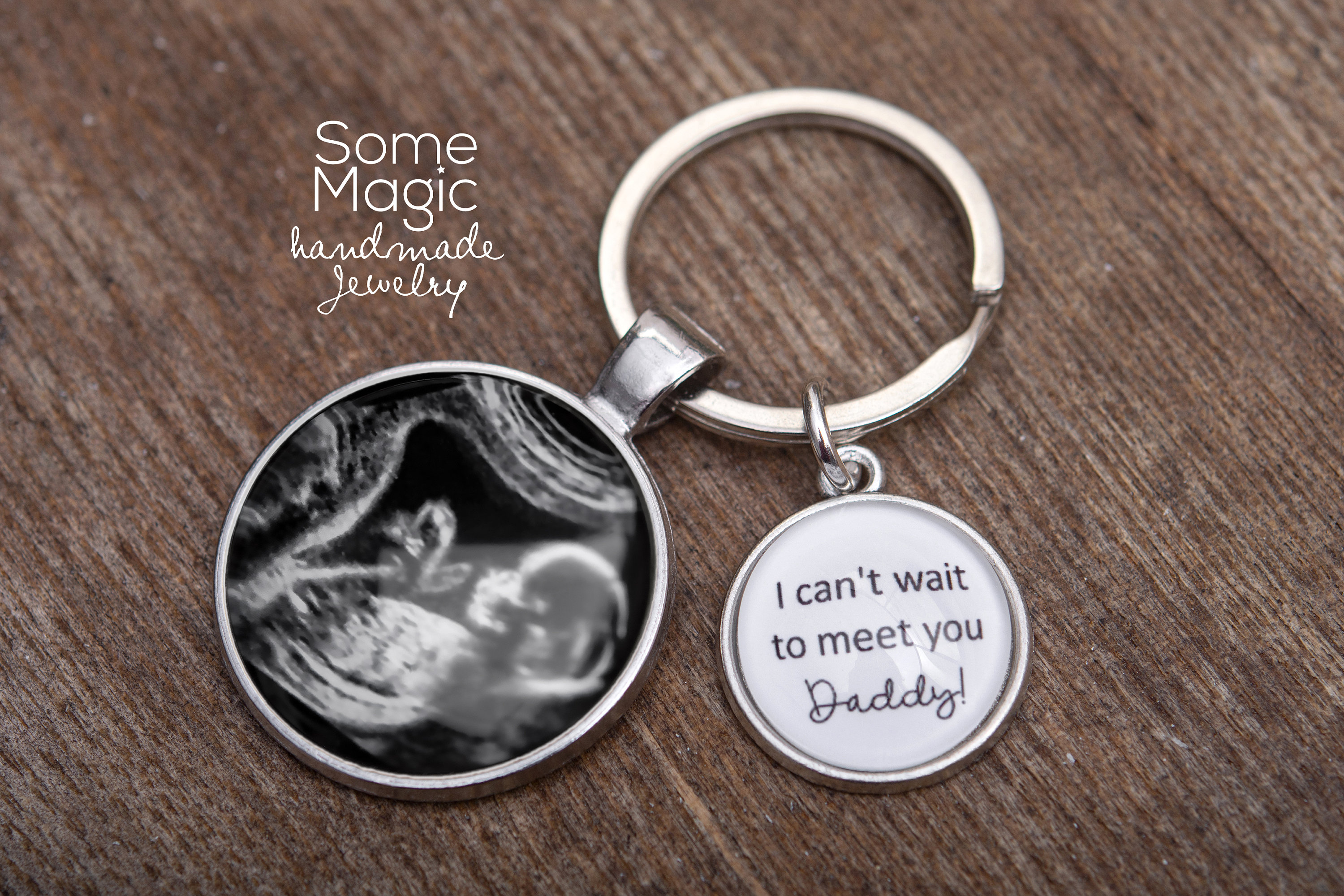 Personalized store sonogram keychain