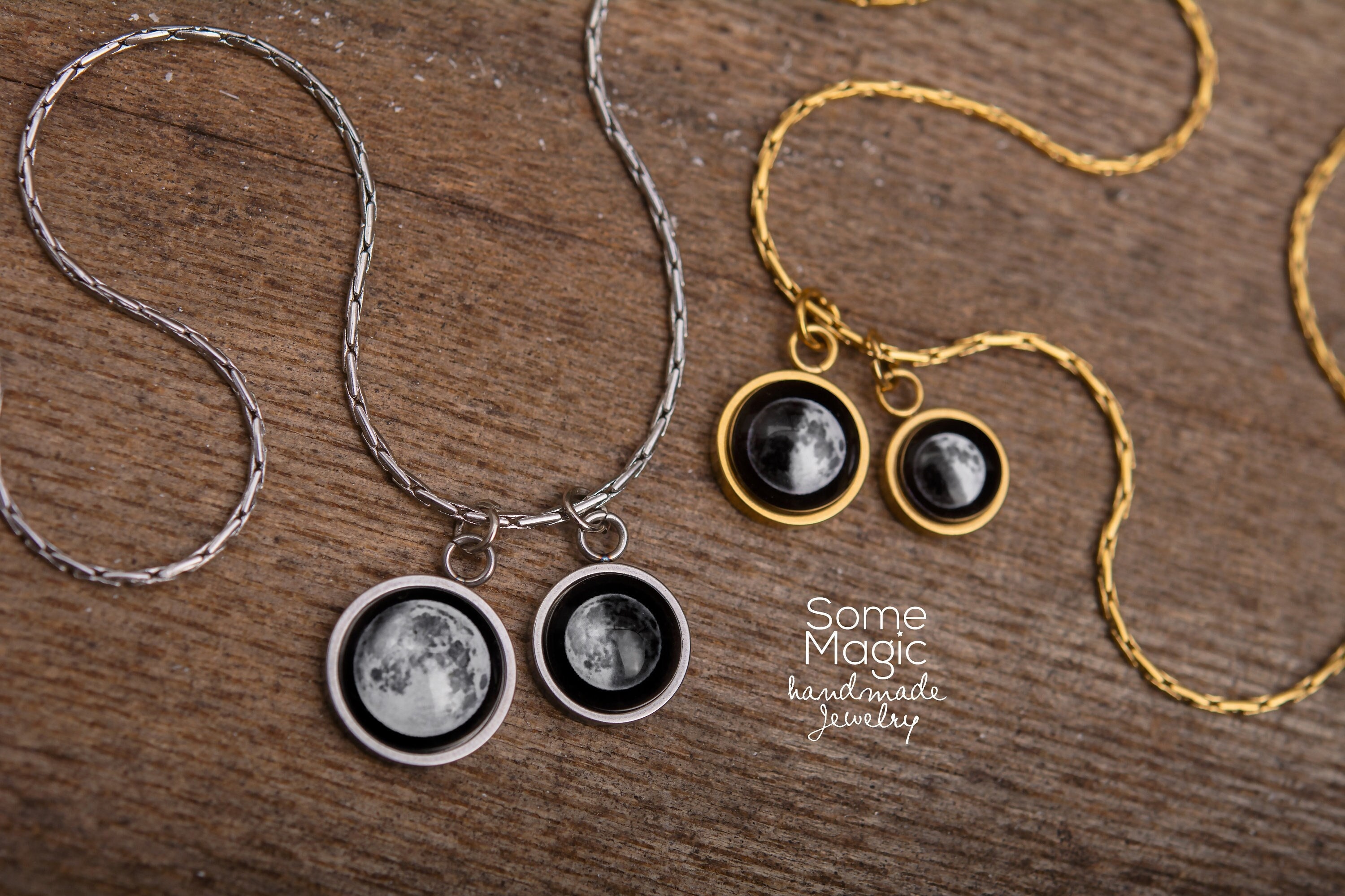 Full Moon Jewelry Necklace Of Moon Phase On Birthday Moon Phase