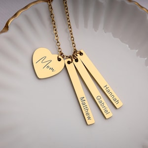 Mama Halskette mit Kindernamen, Geburtstagsgeschenk für Sie, personalisierte Geschenke für Mutter, Mama Geschenk, benutzerdefinierter Schmuck mit Namen oder einem beliebigen Text, KP.2