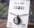 Personalized Moon Phase Necklace for Her Showing the Moon from Your Special Date - Meaningful Birthday or Anniversary Gift for Women, S-123 product logo