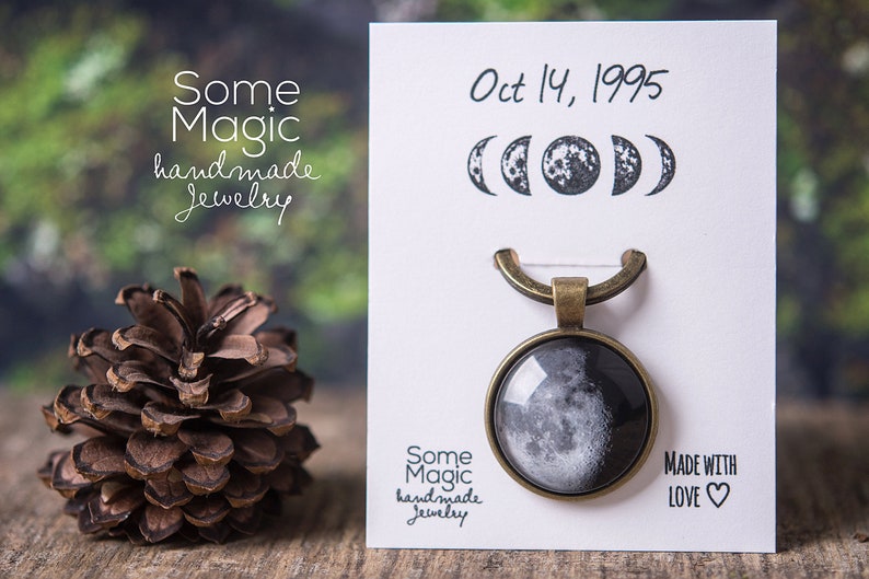 Moon Keyring, Custom Birth Moon Phase Keychain, Mothers Day Gift, Gift For Mom, Fathers Day Gift, Gift For Dad, Personalized Jewelry, Birthday Gift For Women, Gift For Her, Anniversary Gift, Moon Phase By Date, Moon Jewelry, Personalized Jewelry