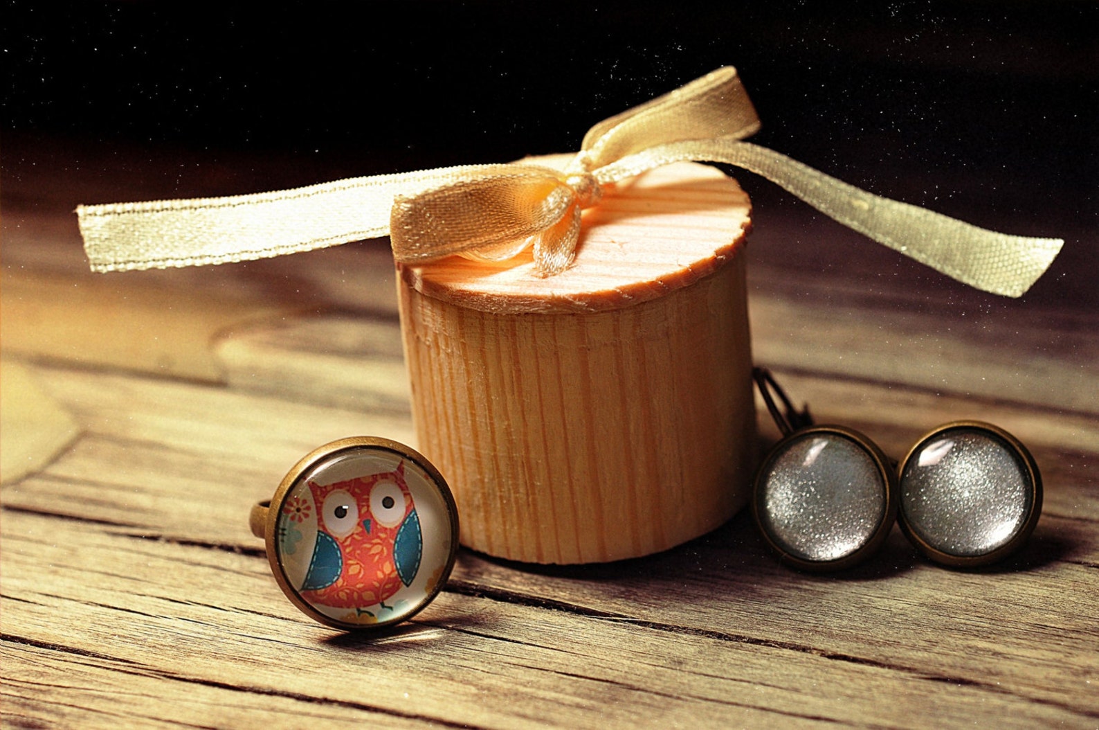 Colorful books ring adjustable ring statement ring brass Etsy