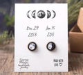 Custom Moon Phase Earrings, Birthday Gift for Women, Girlfriend Gift, Custom Birth Moon, Personalized Jewelry Gift, Moon Studs, S-066 product logo