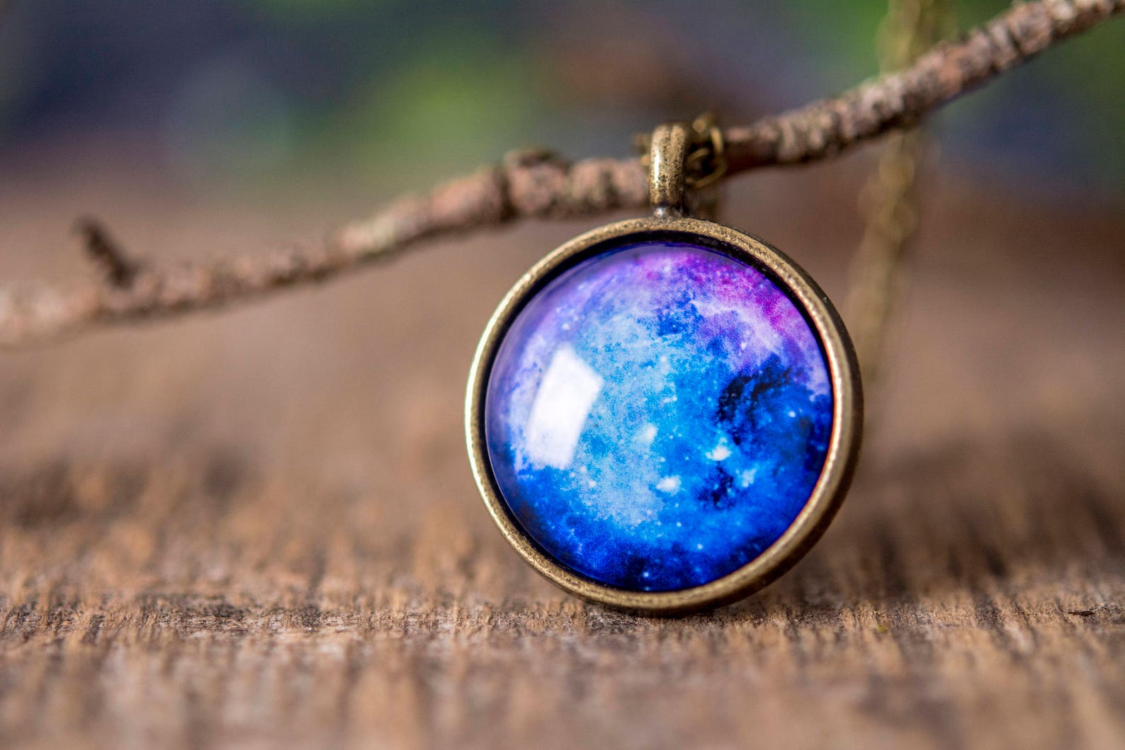 Galaxy Necklace Space Necklace Nebula Necklace Cosmos Etsy