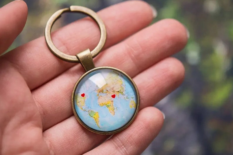 long distance relationship gift, custom map keychain, keyring for boyfriend, Custom Engraved Jewelry, Mothers Day Gift For Mom, Fathers Day Gift For Dad, Personalized Gift For Boyfriend, Gift For Girlfriend, Gift For Her, Gift For Him, Gift For Men