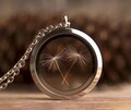 Dandelion Seed Necklace, Dandelion Jewelry for Her, Floating Locket Amulet, Pendant for Women, Anniversary or Birthday Gift For Her, S-132 product logo