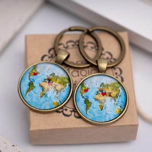 Personalized Long Distance Relationship Gift Keychain, Boyfriend Girlfriend Birthday Gift, Gift For Women, Friendship Gift Best Friend Gift