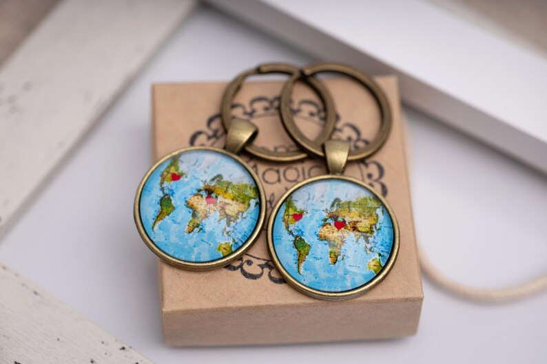 Personalized Long Distance Relationship Gift Keychain, Boyfriend Girlfriend Birthday Gift, Gift For Women, Friendship Gift Best Friend Gift
