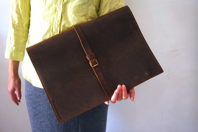 Personalized Leather Laptop Case Macbook Air 13 Inch Sleeve Etsy