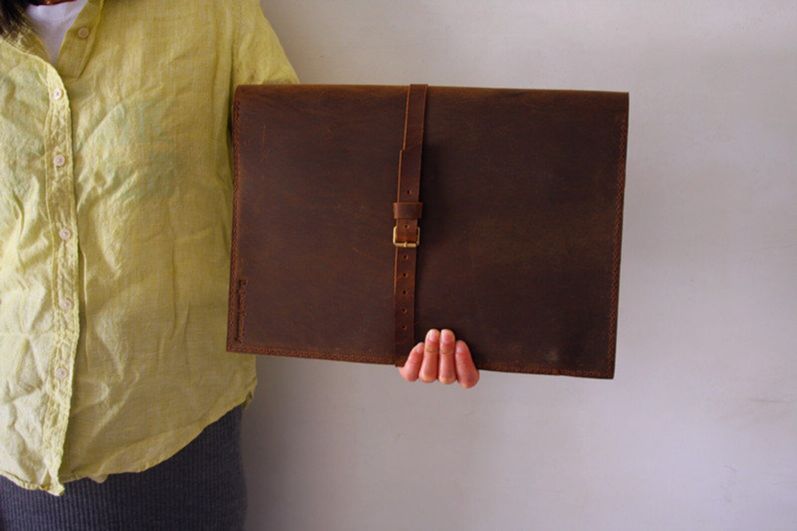 Personalized Leather Laptop Case Macbook Air 13 Inch Sleeve Etsy