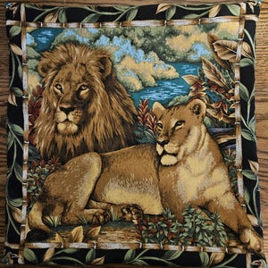 Lion Kissenbezug, 14 X 14 Dekorativer Kissenbezug