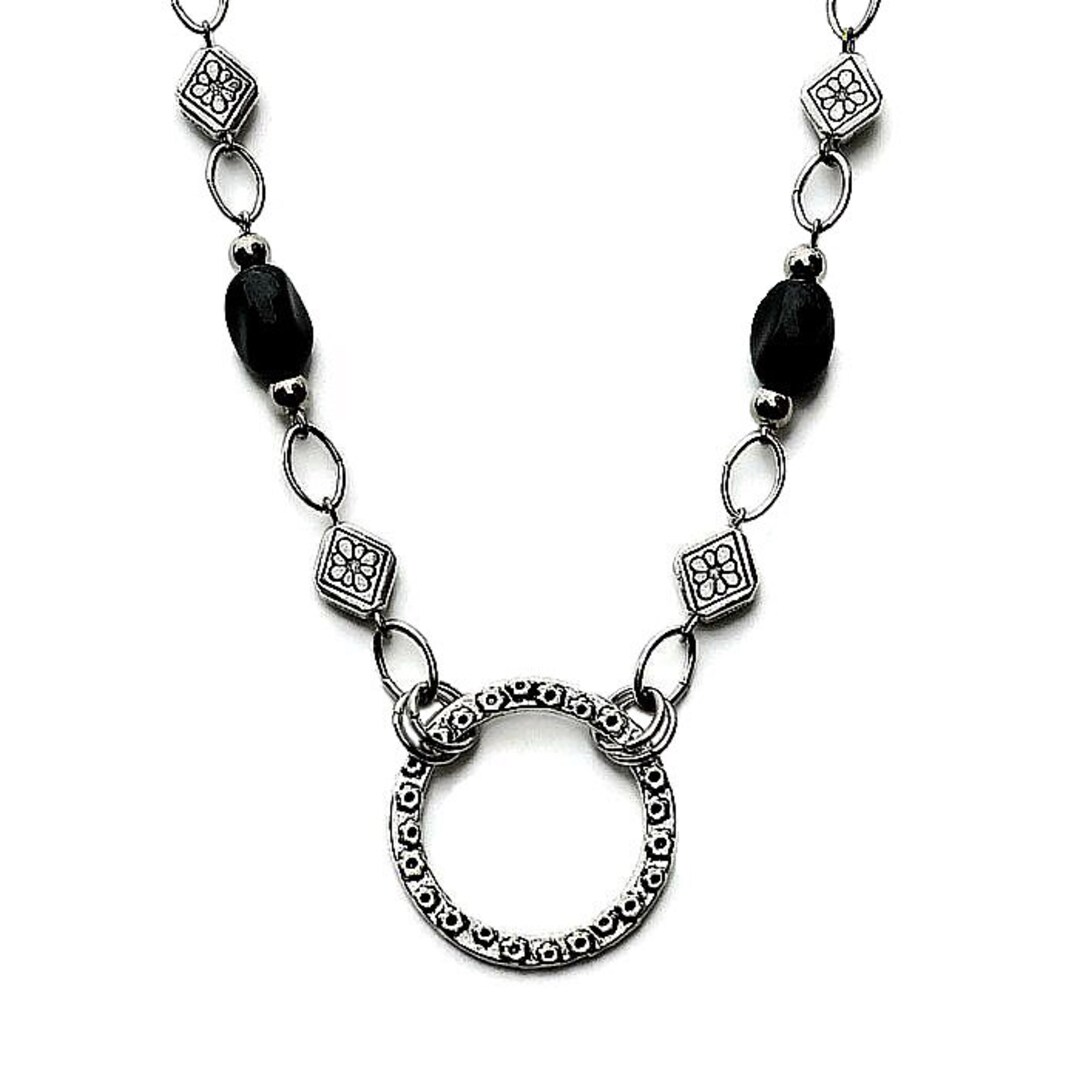 EYEGLASS HOLDER NECKLACE Reading Glasses Chain Spectacle Chain Black