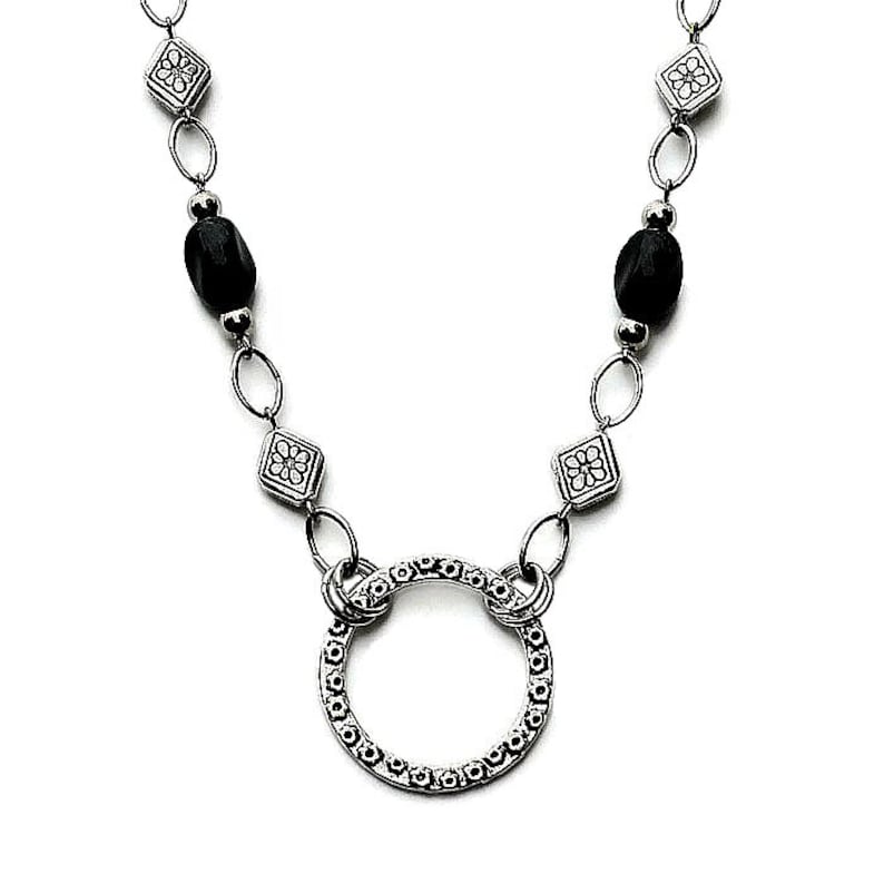 EYEGLASS HOLDER NECKLACE Reading Glasses Chain Spectacle Chain Black