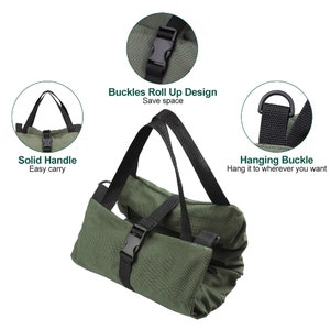 Roll up Tool Pouch, Wrench Roll up Bag Multi-purpose Canvas Tool Roll ...