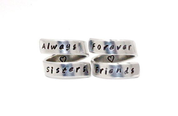 Always sisters forever shop friends ring