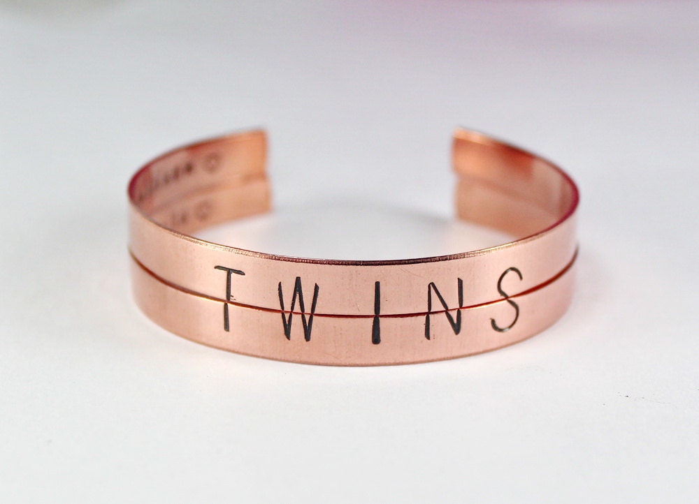 Twins Bracelet Set Twin Sisters Bracelets Split Half Word Etsy
