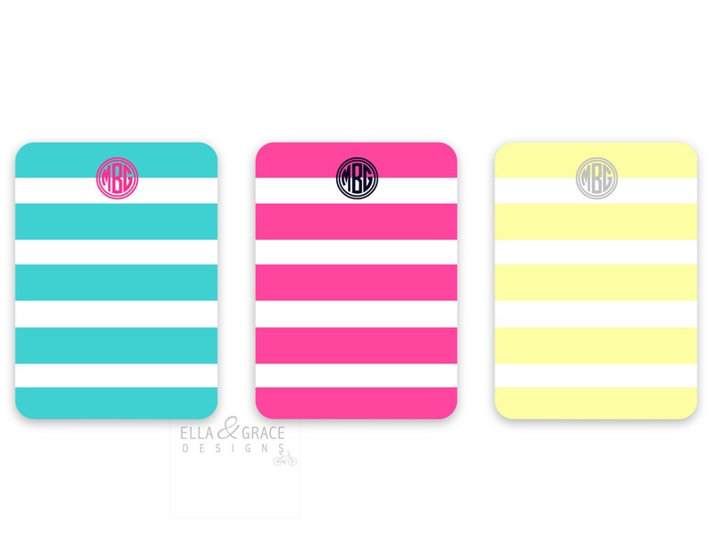 Personalized Notepad. Preppy Personalized Note Pad. Etsy