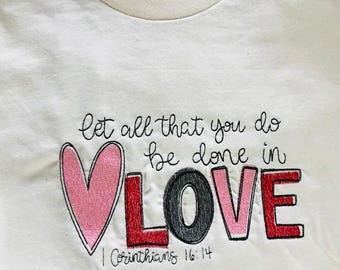 Women’s Christian Love Embroidered Sweatshirt