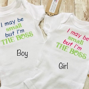 Funny Small Boss Baby Unisex Bodysuit Onesie Gift