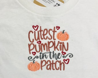 Cutest Pumpkin in Patch Baby Unisex Onesie Bodysuit, Fall Baby Infant Outfit