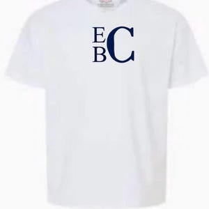 Boy’s Personalized Name Monogram  Tshirt