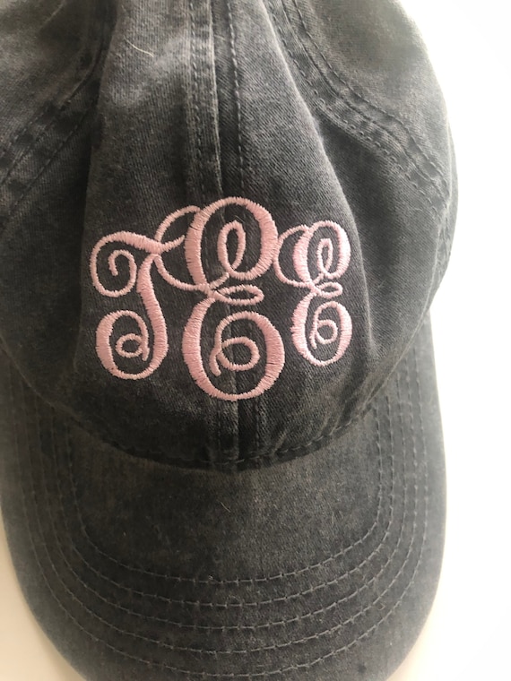 Personalized Women Monogram Initial Baseball Casual Hat, Gifts for Her