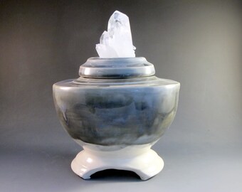 Dream Vessel/Memorial Urn/Prayer Bowl - "She Could See Forever"
