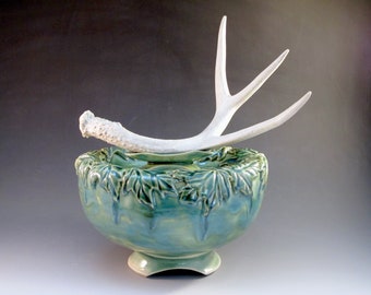 Prayer Vessel/Memorial Urn  "Wisdom Of The Woods"