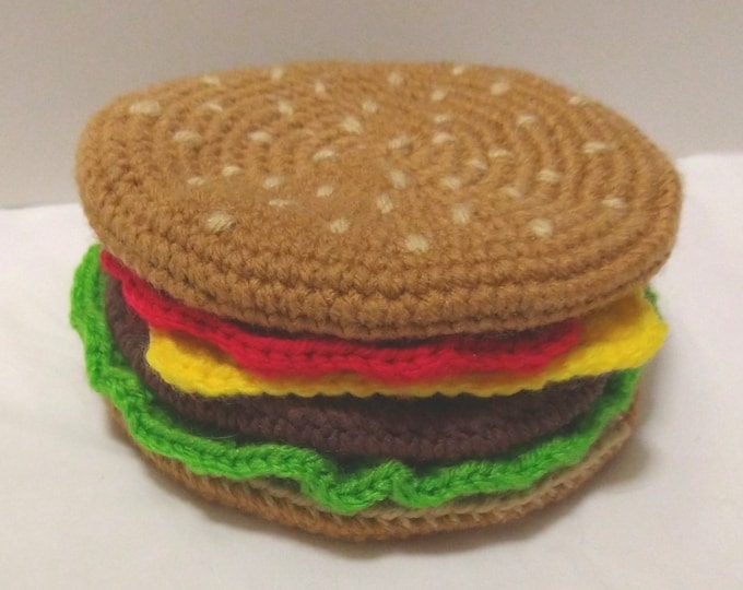 Cheese Burger Coaster Set of 6