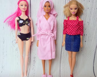 Doll Clothes Sewing Pattern Bundle | 4 PDF Tutorial for 11.5" Doll