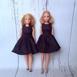 "Das ""Kleine Schwarze"" Schnittmuster für 11.5" & Curvy Puppen | PDF Nähanleitung"