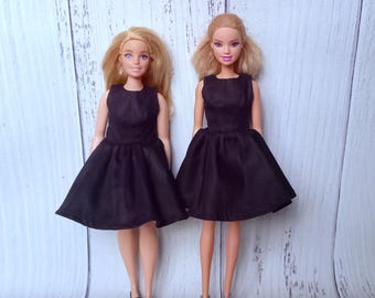 "Das ""Kleine Schwarze"" Schnittmuster für 11.5" & Curvy Puppen | PDF Nähanleitung"