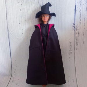 Witch Costume Pattern (Hat, Dress, and Cape) for 11.5&quot; Doll| PDF Sewing Tutorial + Video Link | Step-by-Step Instructions | DIY Doll Clothes