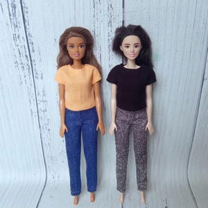 Pencil Pants Pattern for 11.5&quot; doll | PDF Sewing Tutorial + Video Link