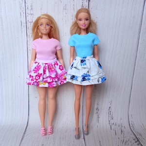 Tiered Ruffle Skirt Pattern for 11.5" & Curvy Dolls | PDF Sewing Tutorial + Video Link
