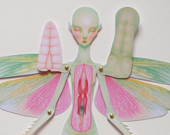 Digital Download** Lift-the-Flap Anatomy Paper Doll: Faerie