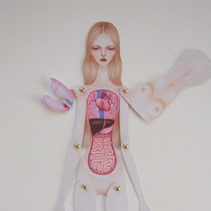 Digital Download** Lift-the-flap Anatomy Paper Doll: Human