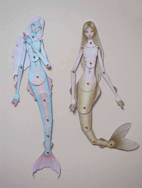 Muñecas de sirena articuladas