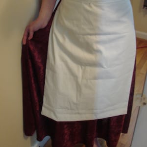 Renaissance Medieval Tudor Pirate Wench Maid Top Half Apron Ties at Back
