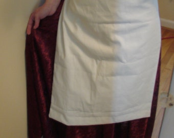 Renaissance Medieval Tudor Pirate Wench Maid Top HALF APRON Ties at Back