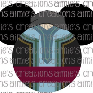 Kristoff Inspired Digital Mouse Ears